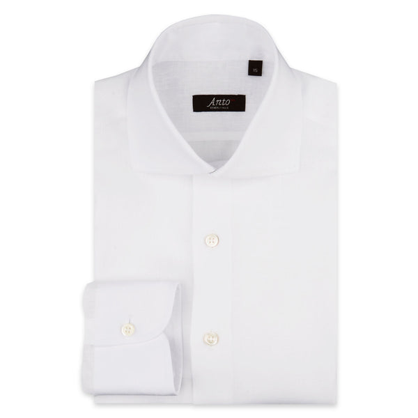 White Linen Dress Shirt